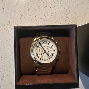 Michael Kors Mens Cooper Watch Gold Tone